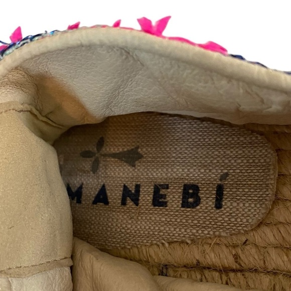 MANEBI - SIZE 39 - US 8 - MADE IN SPAIN - MULTI COLORS - PLATFORM ESPADRILLE S5 - Picture 8 of 15